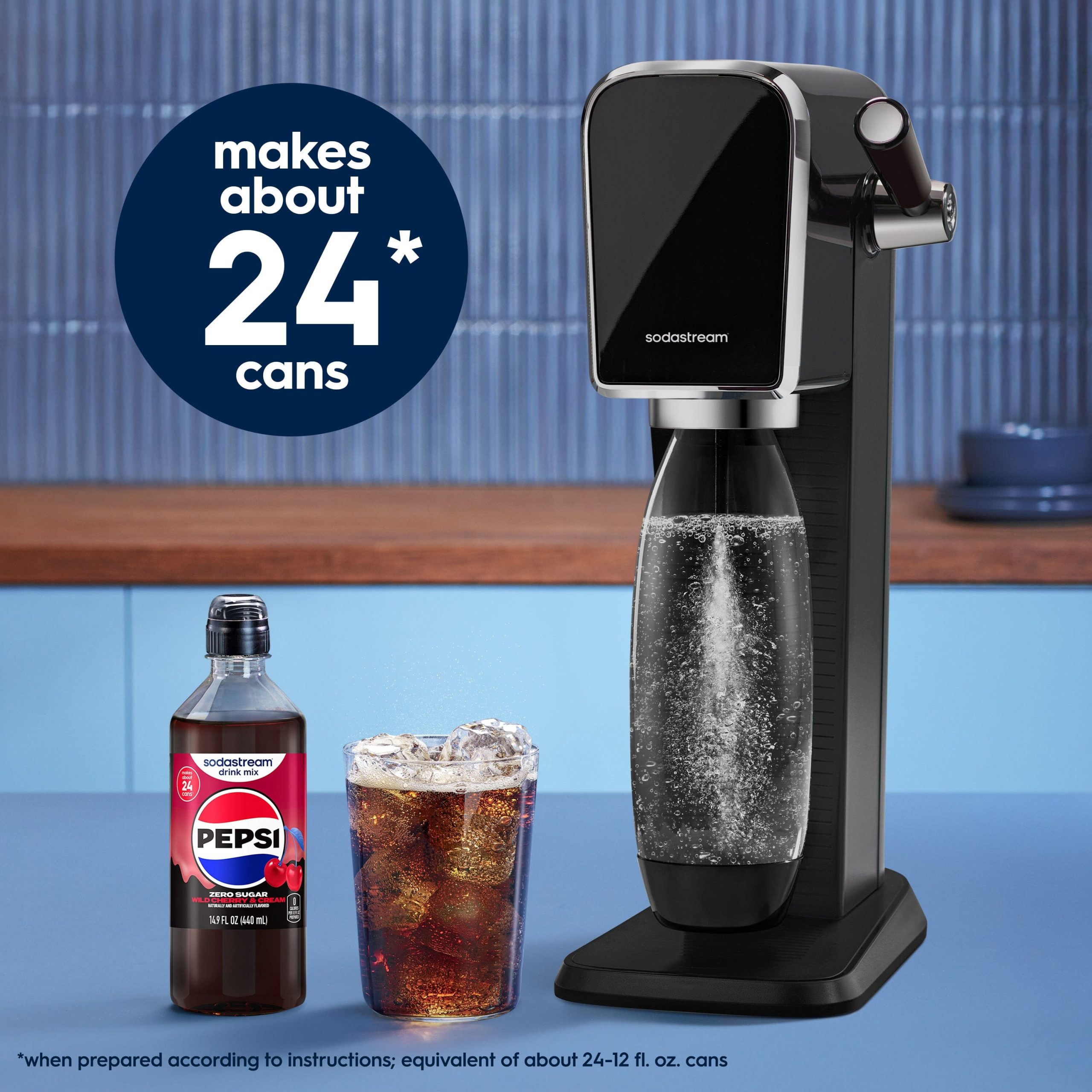 Sodastream Pepsi? Wild Cherry & Cream Zero Sugar Drink Mix 440ml - Image 2