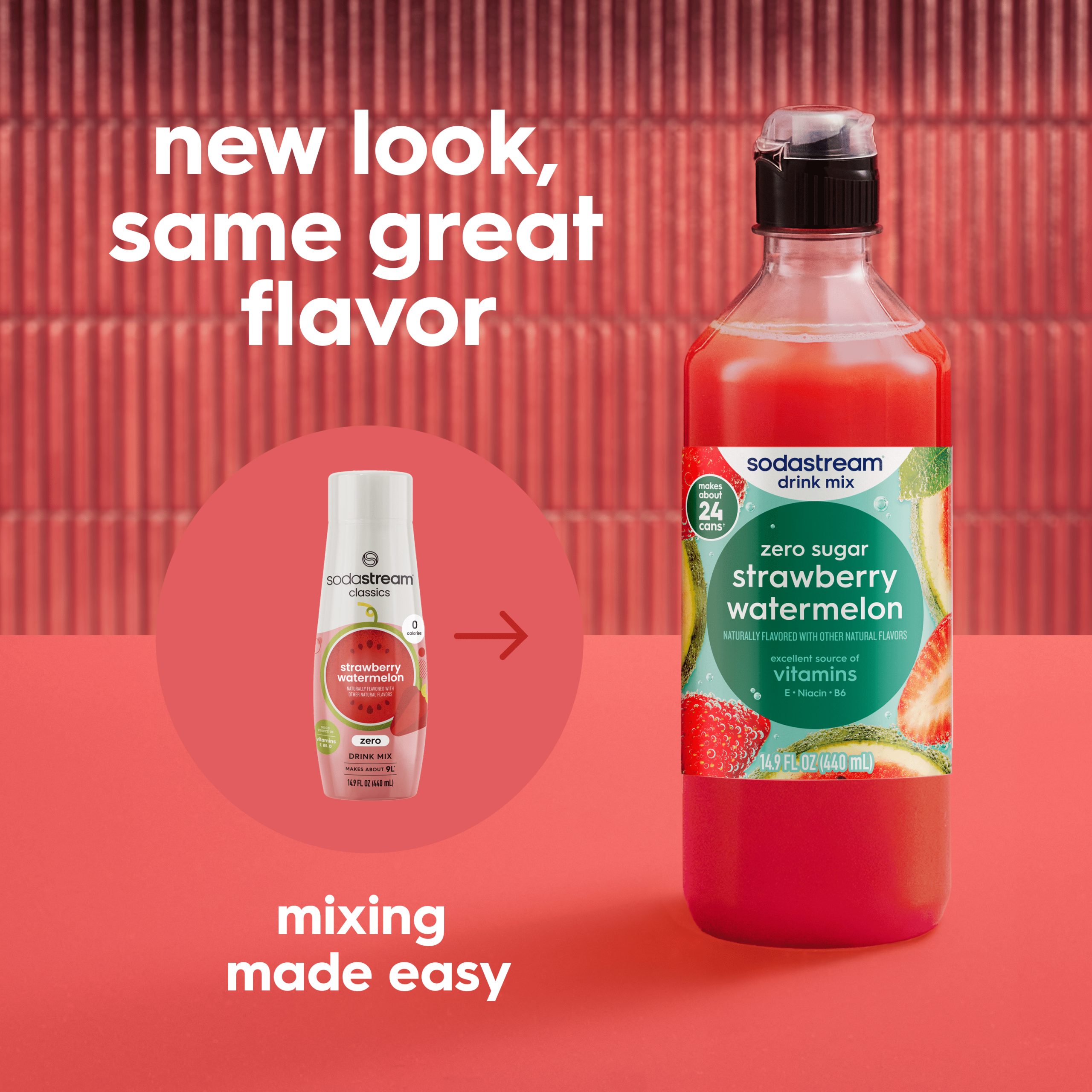 Sodastream Classics? Strawberry & Watermelon Zero Sugar Drink Mix 440ml - Image 5