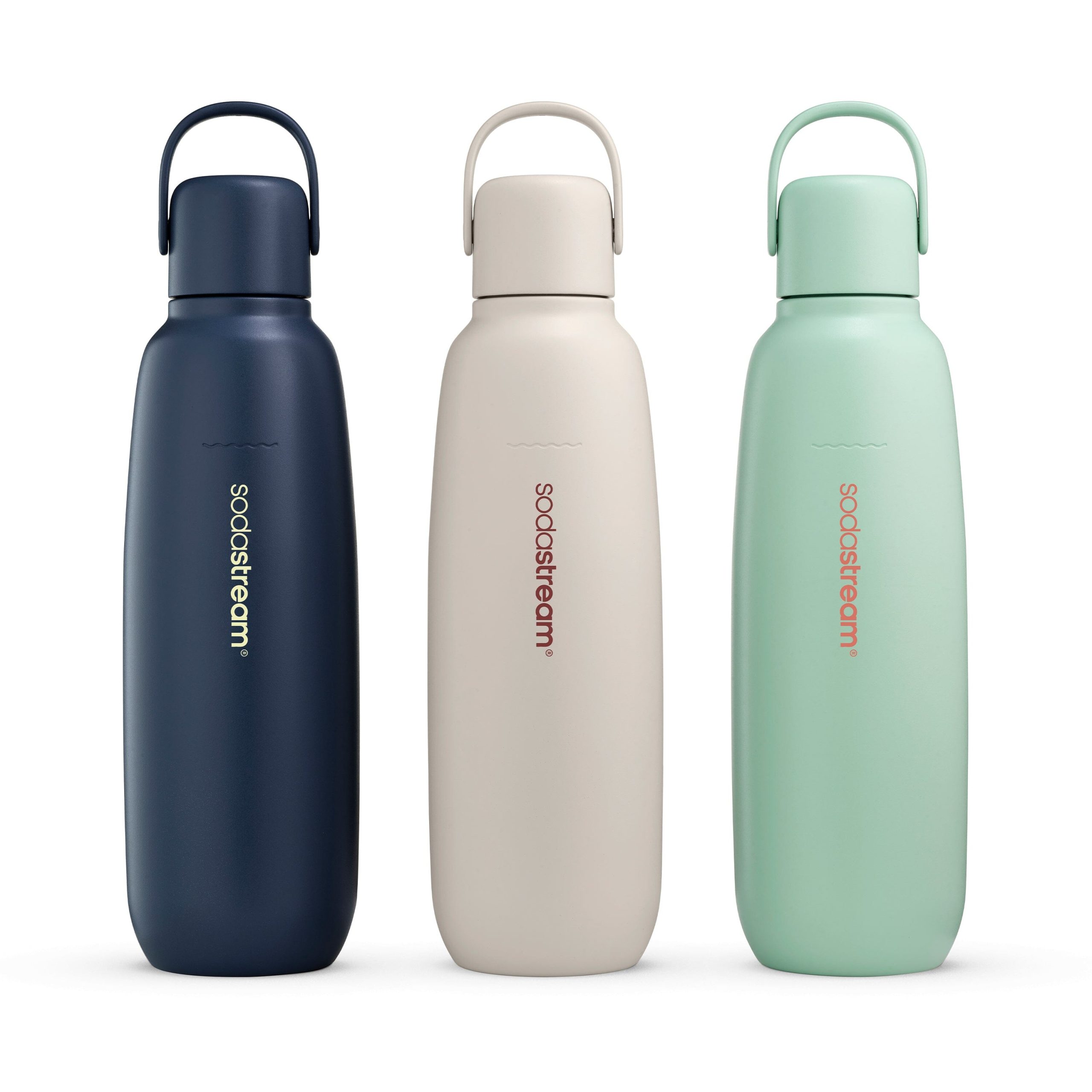 Sodastream Fizz & Go? Insulated Stainless Steel Carbonating 3 Pack Bottle 30.4 oz